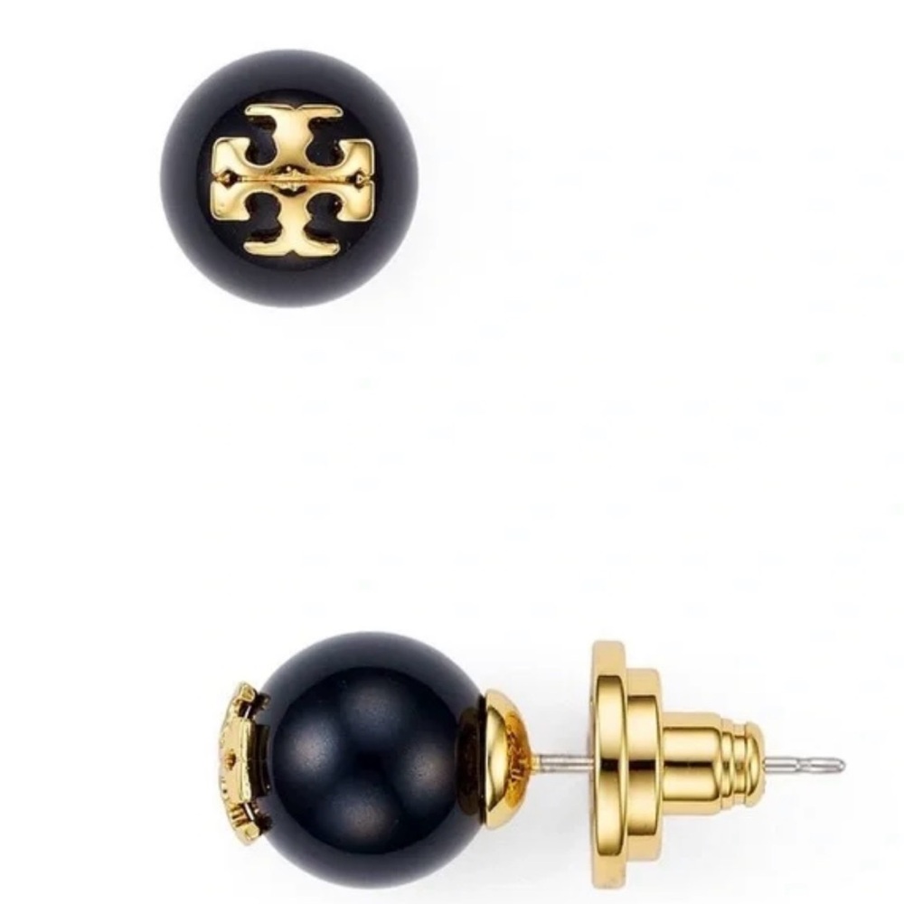 Authentic Tory Burch Evie Crystal Pearl Studs! - Picture 4 of 6